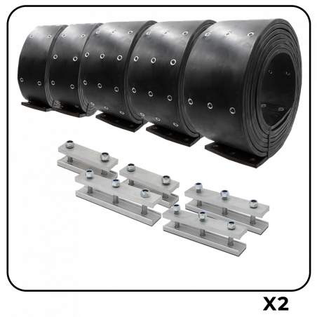 SET COMPLETO DI NASTRI PB 300/600 standard 5 nastri 10/15mm + CERNIERE