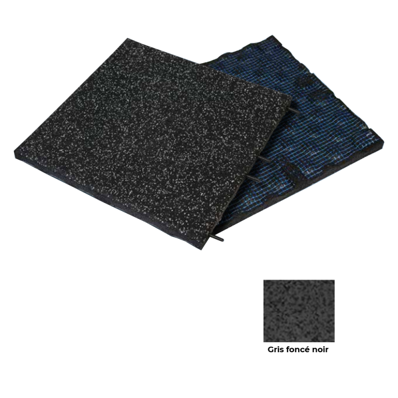 ID ICE TILE WITH DELINEIGE SURFACE DARK GREY/BLACK EP.30mm