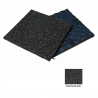 ID ICE TILE WITH DELINEIGE SURFACE DARK GREY/BLACK EP.30mm