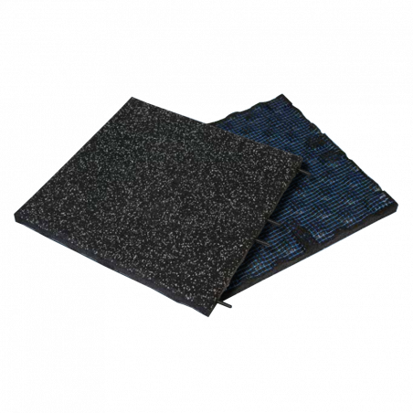ID ICE TILE WITH DELINEIGE SURFACE DARK GREY/BLACK EP.30mm